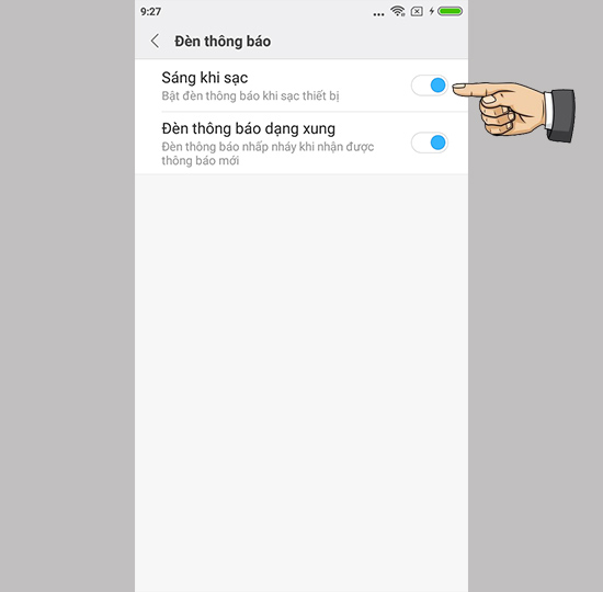 K&iacute;ch hoạt đ&egrave;n b&aacute;o sạc